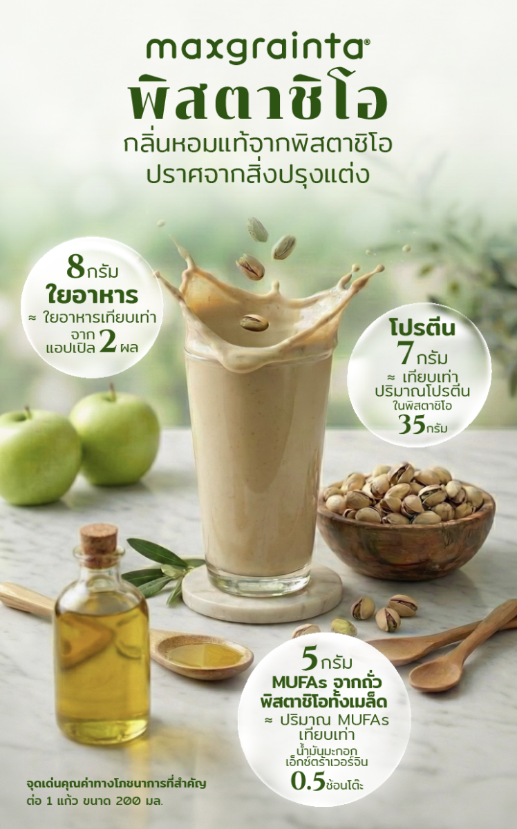 นมถั่วพิสตาชิโอสเตอริไลซ์ แมคเกรนต้า